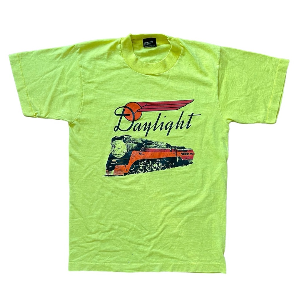 Southern Pacific Daylight Train Vintage T-Shirt 1989 Single-Stitch Screen Stars